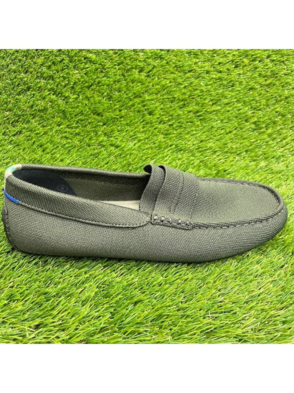 Rothy's The Driver Mens Size 9 Olive Green Casual Classic Slip On Loafer Shoes